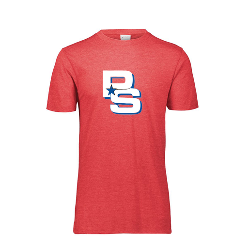 [FTSCUBRD-AS-LOGO2] Decker Men's Tri-Blend T-Shirt - Short Sleeve (Adult S, Red, Logo 2)