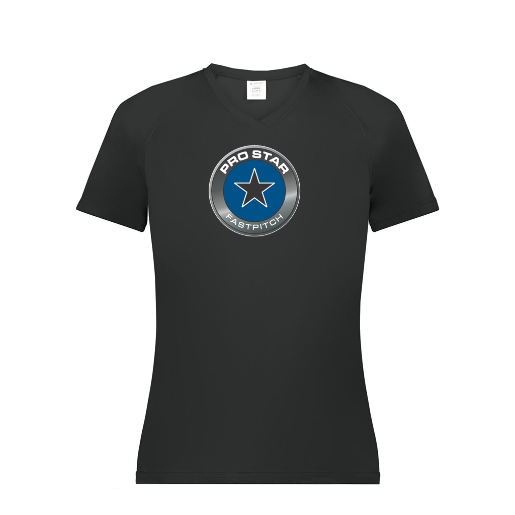 Ladies Smooth Sport V-Neck T-Shirt