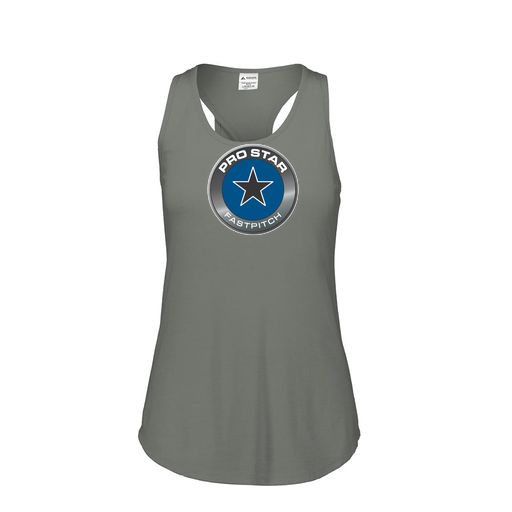 [FT0TUBGY-FAS-LOGO1] Ladies Tri Blend Tank Top (Female Adult S, Gray, Logo 1)