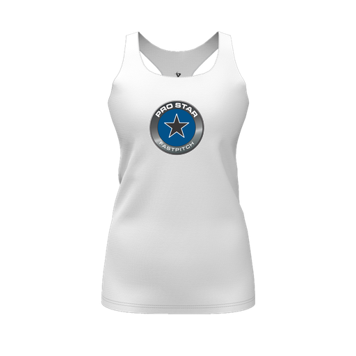 [FT0TRBWH-FYS-LOGO1] Decker Racerback Tank Top (Female Youth S, White, Logo 1)