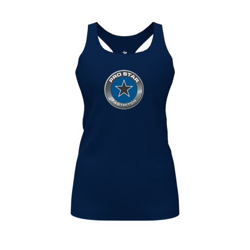 [CUS-DFW-RCBK-PER-NVY-FYS-LOGO1] Racerback Tank Top (Female Youth S, Navy, Logo 1)