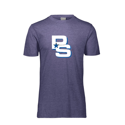 [FTSCUBRY-AS-LOGO2] Decker Men's Tri-Blend T-Shirt - Short Sleeve (Adult S, Royal, Logo 2)