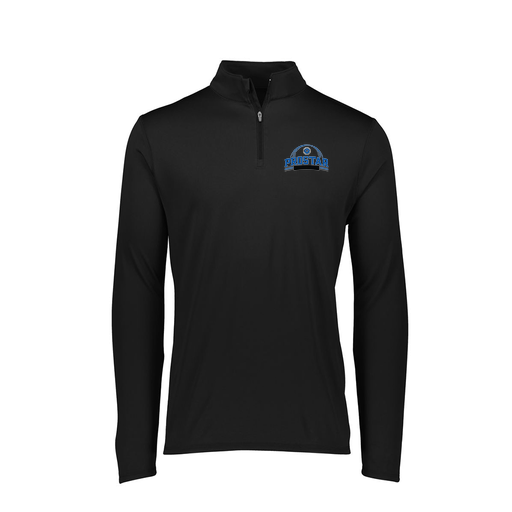 [FTLQFLBK-FAXS-LOGO3] Decker Women's Flex-Lite 1/4 Zip Shirt (Female Adult XS, Black, Logo 3)