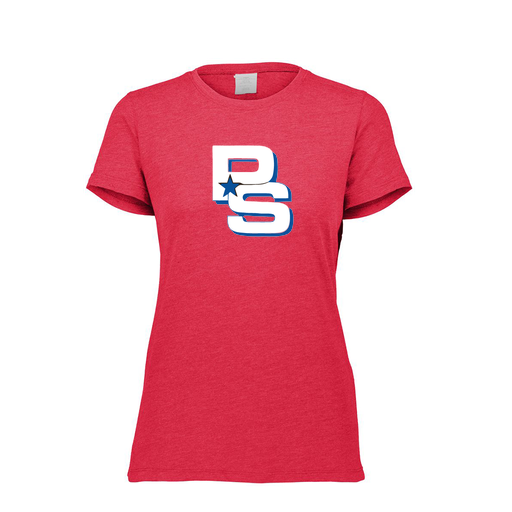 [FTSCUBRD-FAXS-LOGO2] Decker Women's Tri-Blend T-Shirt - Short Sleeve (Female Adult XS, Red, Logo 2)