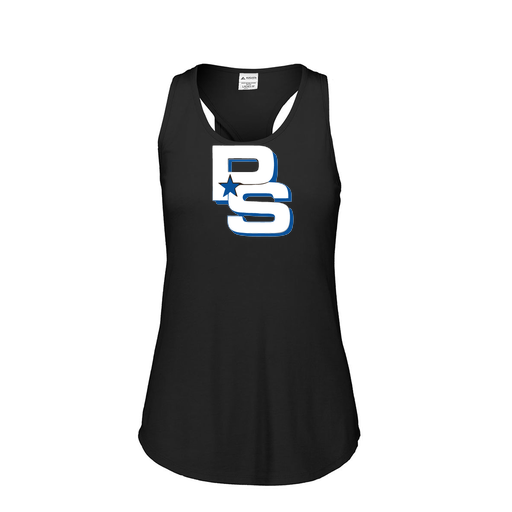 [3078.K94.S-LOGO2] Ladies Tri Blend Tank Top (Female Adult S, Black, Logo 2)