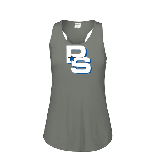 [3078.013.S-LOGO2] Ladies Tri Blend Tank Top (Female Adult S, Gray, Logo 2)