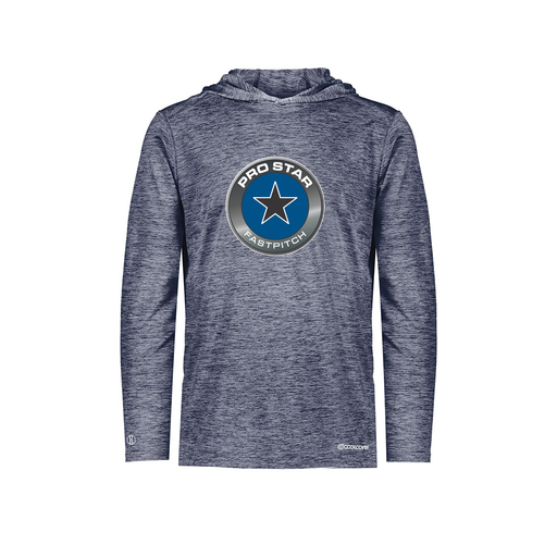 [FOLHCGNV-AS-LOGO1] Decker Men's Charge Hoodie (Adult S, Navy, Logo 1)