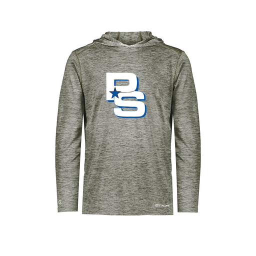 [FOLHCGGY-AS-LOGO2] Decker Men's Charge Hoodie (Adult S, Gray, Logo 2)