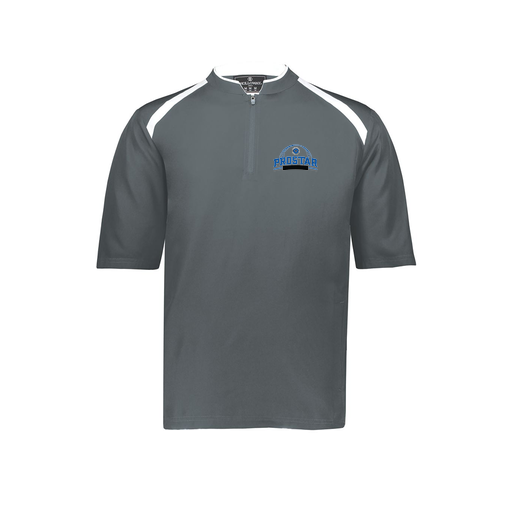 [229681-YS-GRY-LOGO3] Youth Dugout Short Sleeve Pullover (Youth S, Gray, Logo 3)