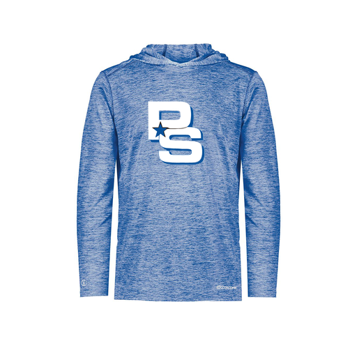 [FOLHCGRY-YS-LOGO2] Decker Youth Charge Hoodie (Youth S, Royal, Logo 2)