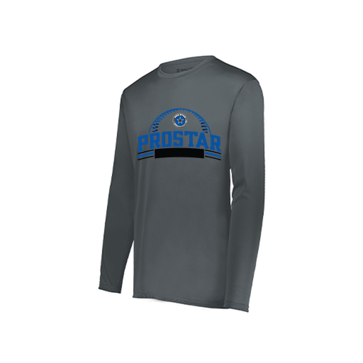 [222822.059.XS-LOGO3] Men's LS Smooth Sport Shirt (Adult XS, Gray, Logo 3)