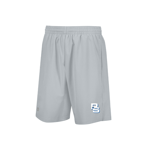 [229556.099.XS-LOGO2] Men's Weld Short (Adult XS, Silver, Logo 2)