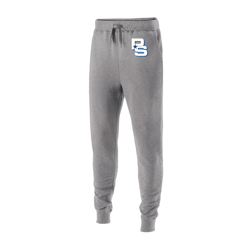 [229548.017.XS-LOGO2] Men's 60/40 Fleece Jogger (Adult XS, Silver, Logo 2)