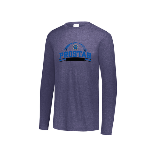 [3076.72N.S-LOGO3] Youth LS Ultra-blend T-Shirt (Youth S, Navy, Logo 3)
