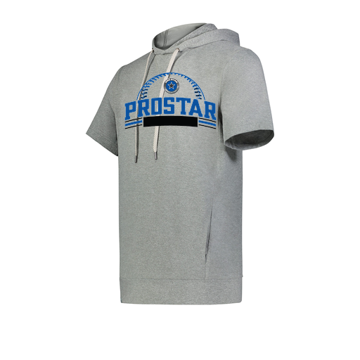 [222605-SIL-YS-LOGO3] YOUTH VENTURA SOFT KNIT SHORT SLEEVE HOODIE (Youth S, Silver, Logo 3)