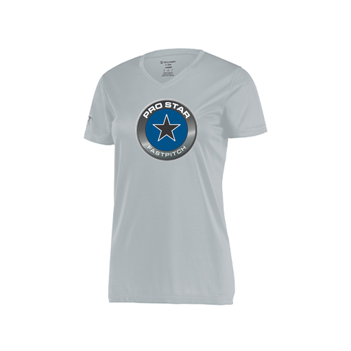 [222820.099.S-LOGO1] Ladies Movement Dri Fit Shirt (Female Adult S, Silver, Logo 1)