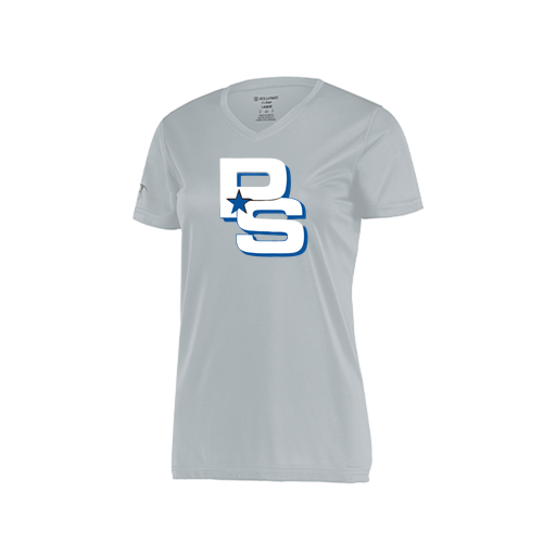 [222820.099.S-LOGO2] Ladies Movement Dri Fit Shirt (Female Adult S, Silver, Logo 2)