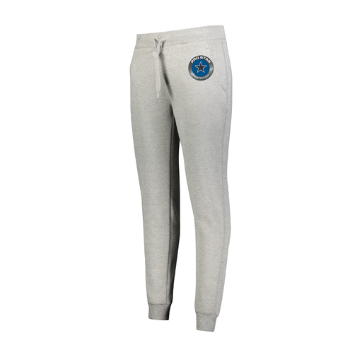 [229748.017.XS-LOGO1] Ladies 60/40 Fleece Jogger (Female Adult XS, Silver, Logo 1)