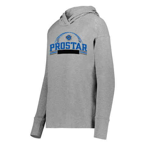 [222798-SIL-FAXS-LOGO3] Ladies Ventura Thin Knit Hoodie (Female Adult XS, Silver, Logo 3)